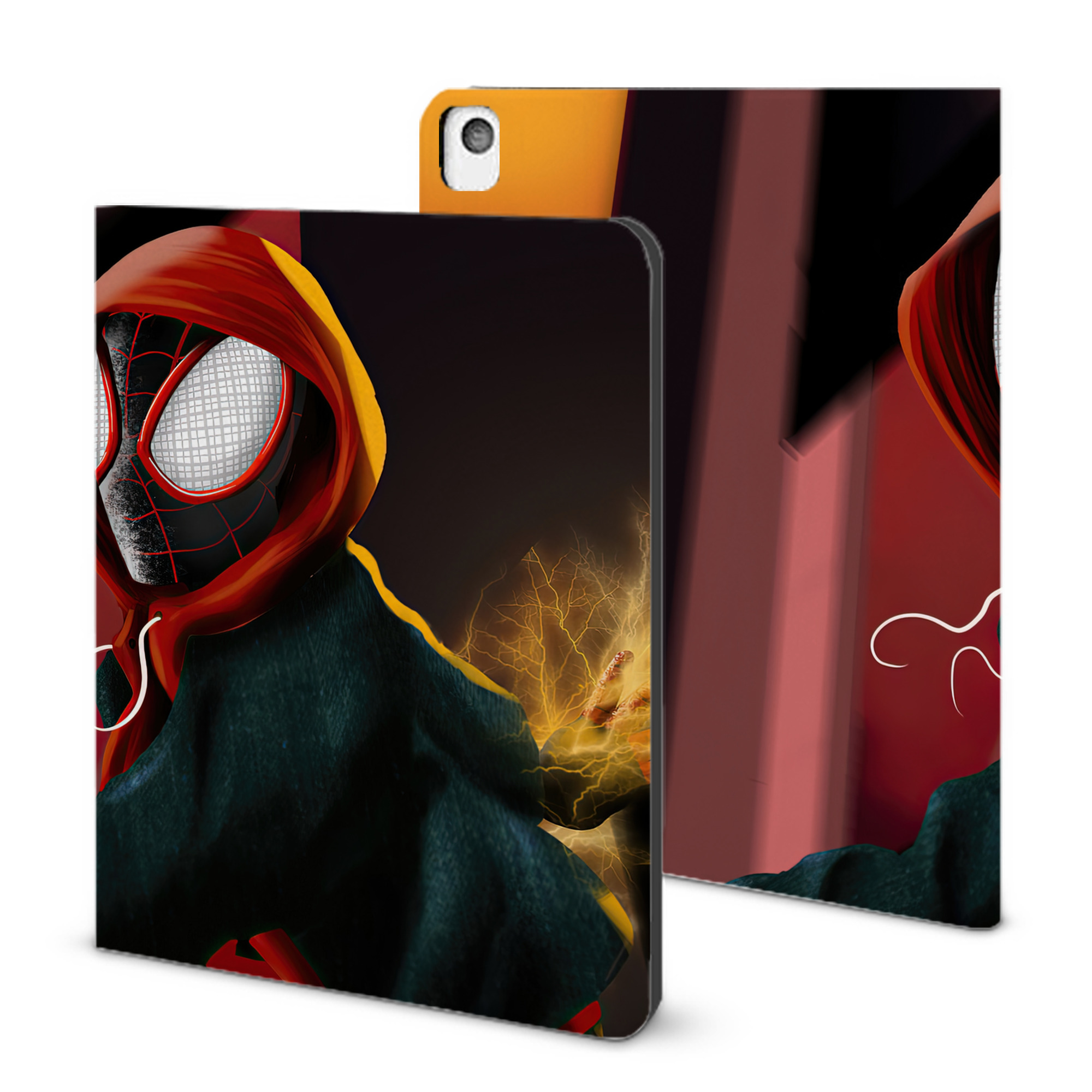 （画像用） Spider Man スパイダーマン IPadケース ペンホルダー付き ブックスタイルデザイン